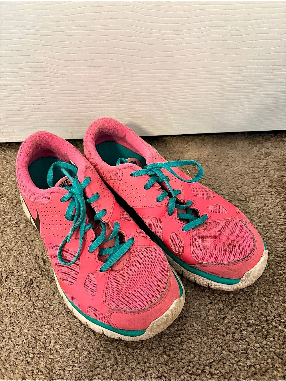 Nike Free TR 5.0 Women's Athletic Shoes Pink & Green US 8